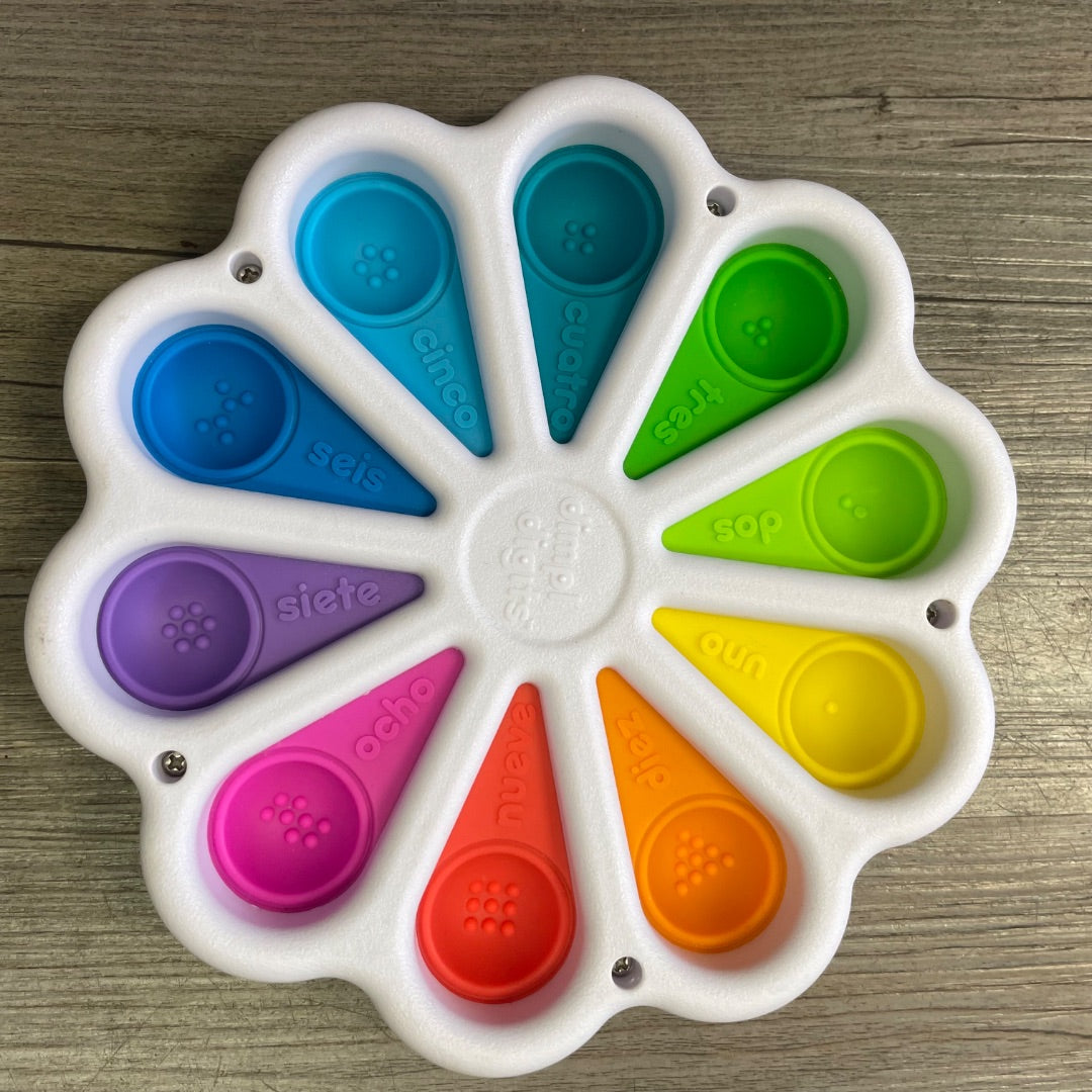 Multi Colour Dimpl Digits Fidget Toys, Pre-owned