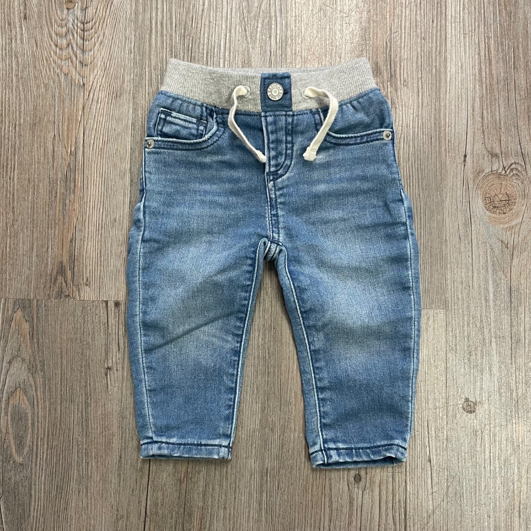 Blue Gap Elastic Waist Pants, 3-6M