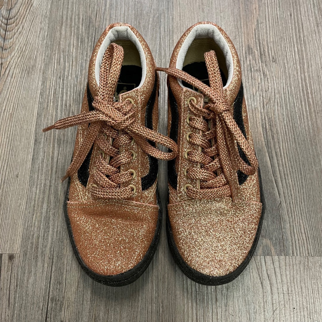 Rosegold Vans Lace Up Sneaker, 3Y
