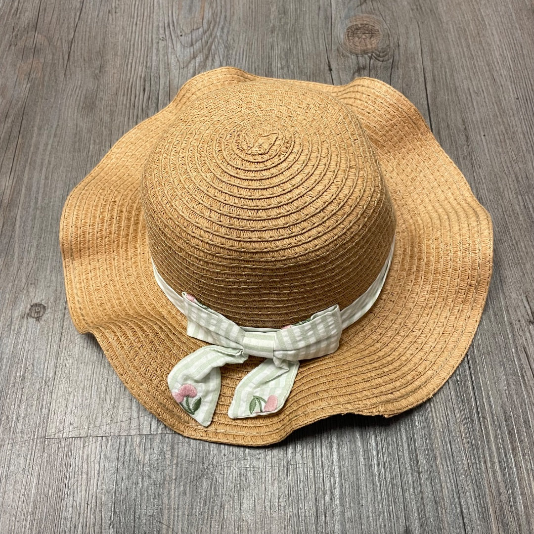 Brown  Straw Hat, 2-4Y