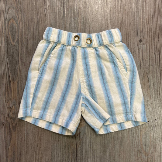 Deep Blue Stripe Wilson & Frenchy Organic Short, 6-12M