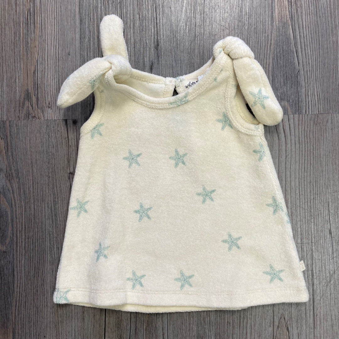 Tiny Starfish Wilson & Frenchy Organic Terry Tie Singlet, 0-3M