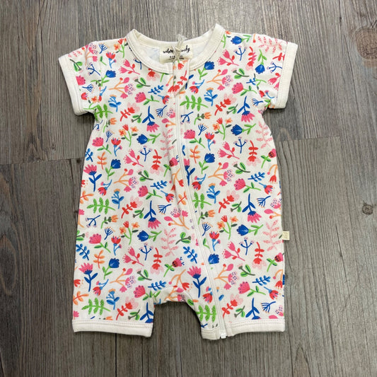 Tropical Garden Wilson & Frenchy Organic Boyleg Zipsuit, 0-3M