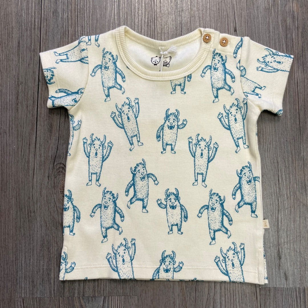 Yeti Wilson & Frenchy Organic Rib Tee, 0-3M