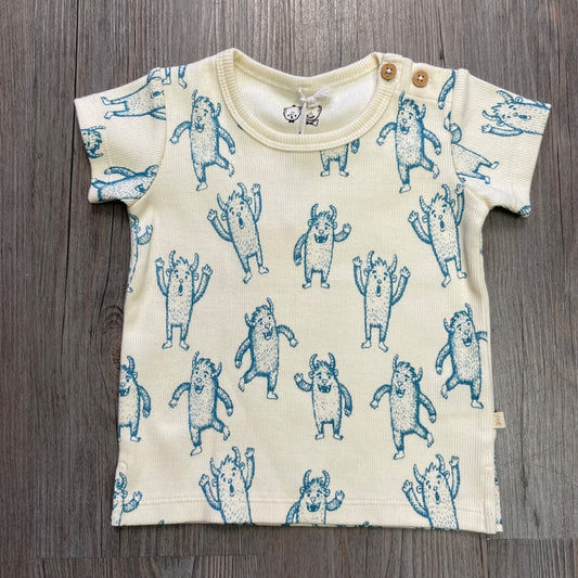 Yeti Wilson & Frenchy Organic Rib Tee, 0-3M