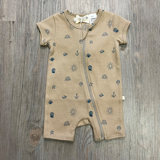 Shine On Me Wilson & Frenchy Organic Boyleg Zipsuit, 0-3M