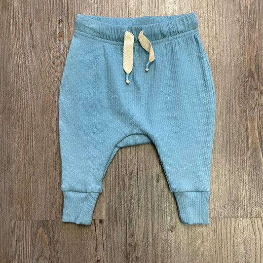 Sky Blue Wilson & Frenchy Organic Rib Pant, 0-3M