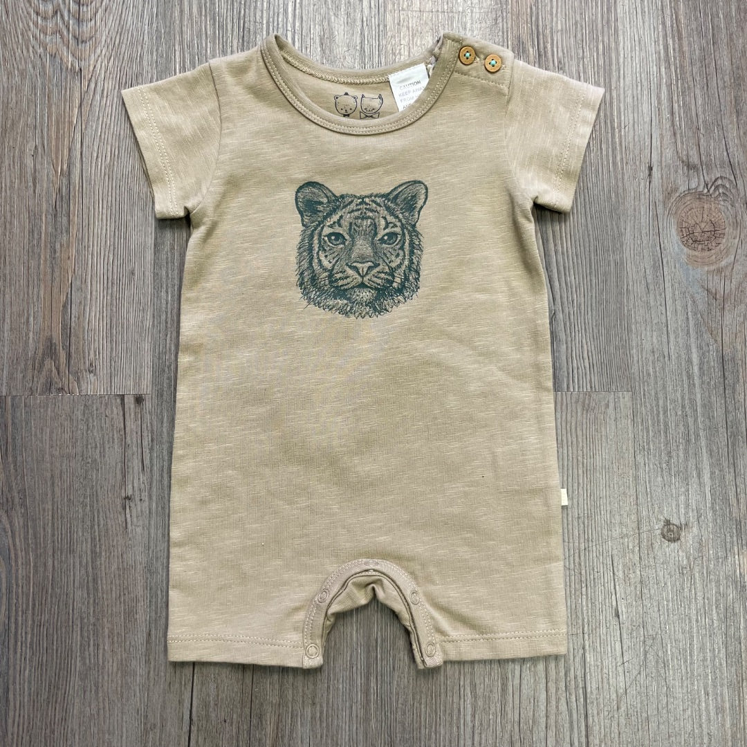 Leo Lion Wilson & Frenchy Organic Boyleg Growsuit, 0-3M