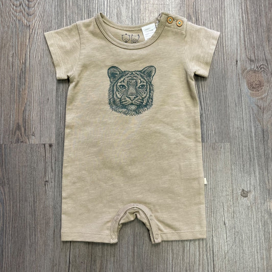 Leo Lion Wilson & Frenchy Organic Boyleg Growsuit, 0-3M