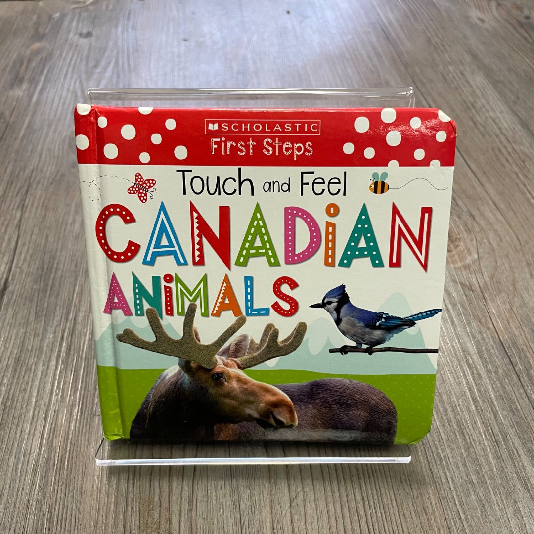 Multi Colour  Touch & Feel Canadian Animals, Boardbook