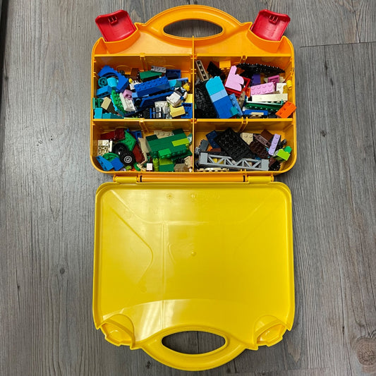 Yellow Case  Assorted Lego In a Case, Pre-owned