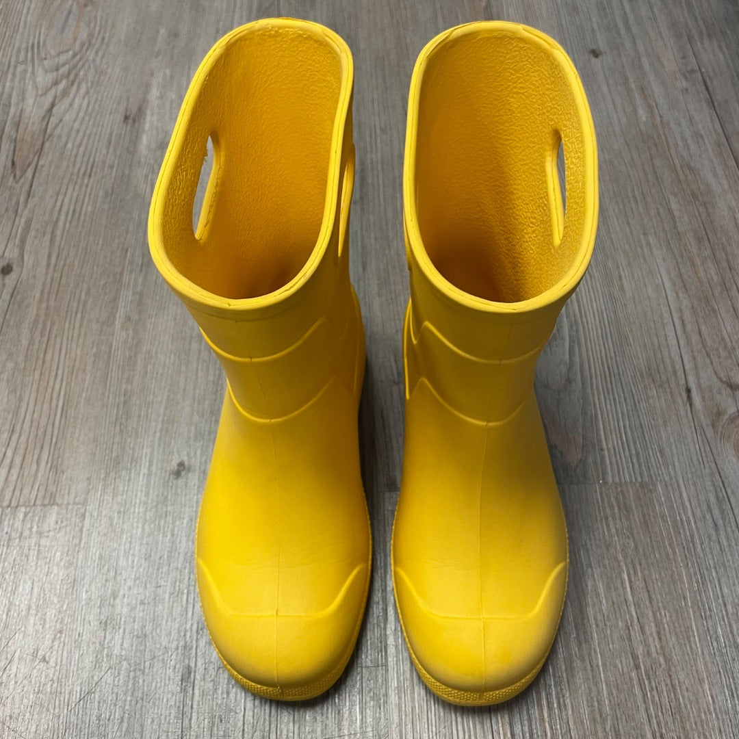 Yellow Totes Rain Boots, 11-12Y