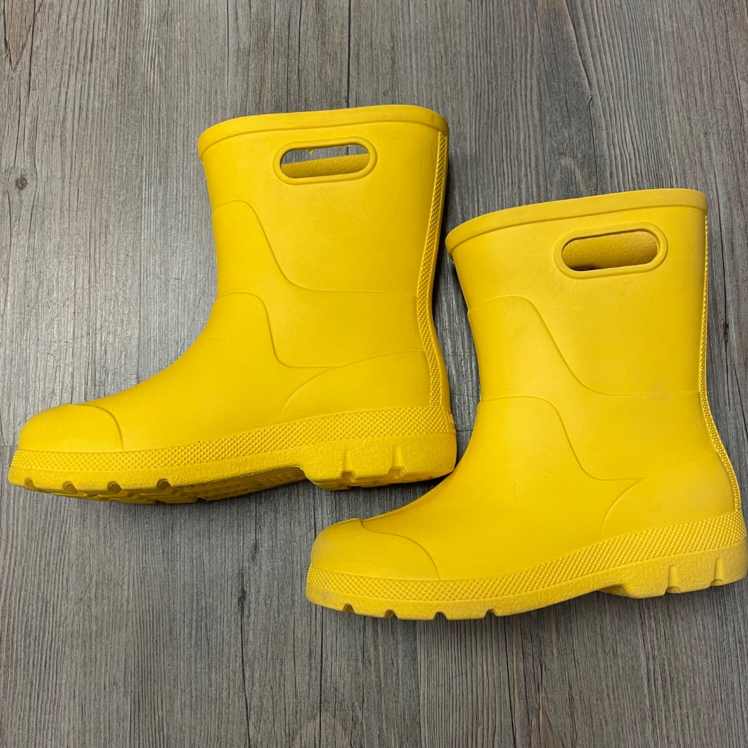 Yellow Totes Rain Boots, 11-12Y