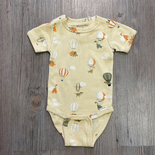 Dino Print Minymo Rib Bodysuit, 3M