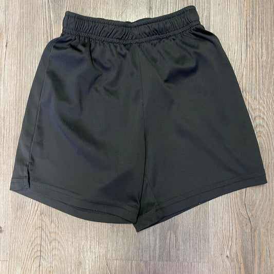 Black  Soccer Shorts, 4-5Y