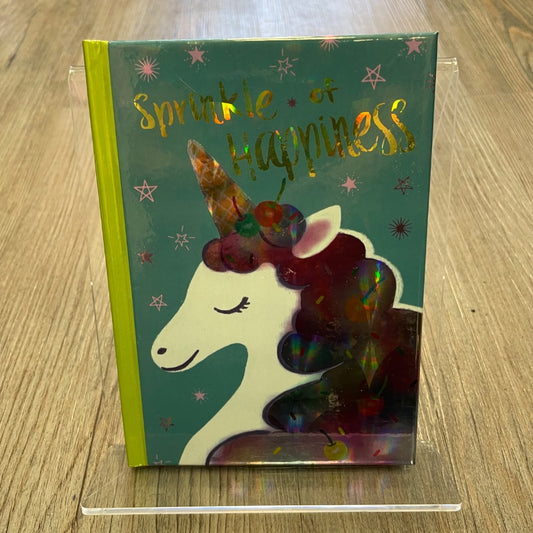 Unicorn Print  Sprinkle Of Happiness Note Book, Hardcover