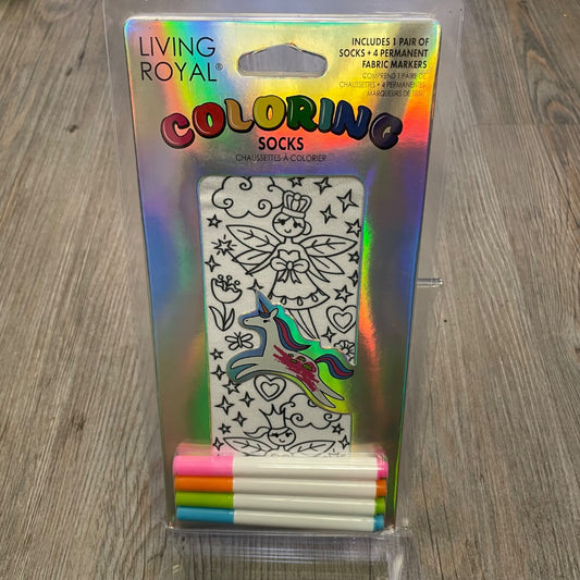 Living Royal Coloring Socks, 4Y+