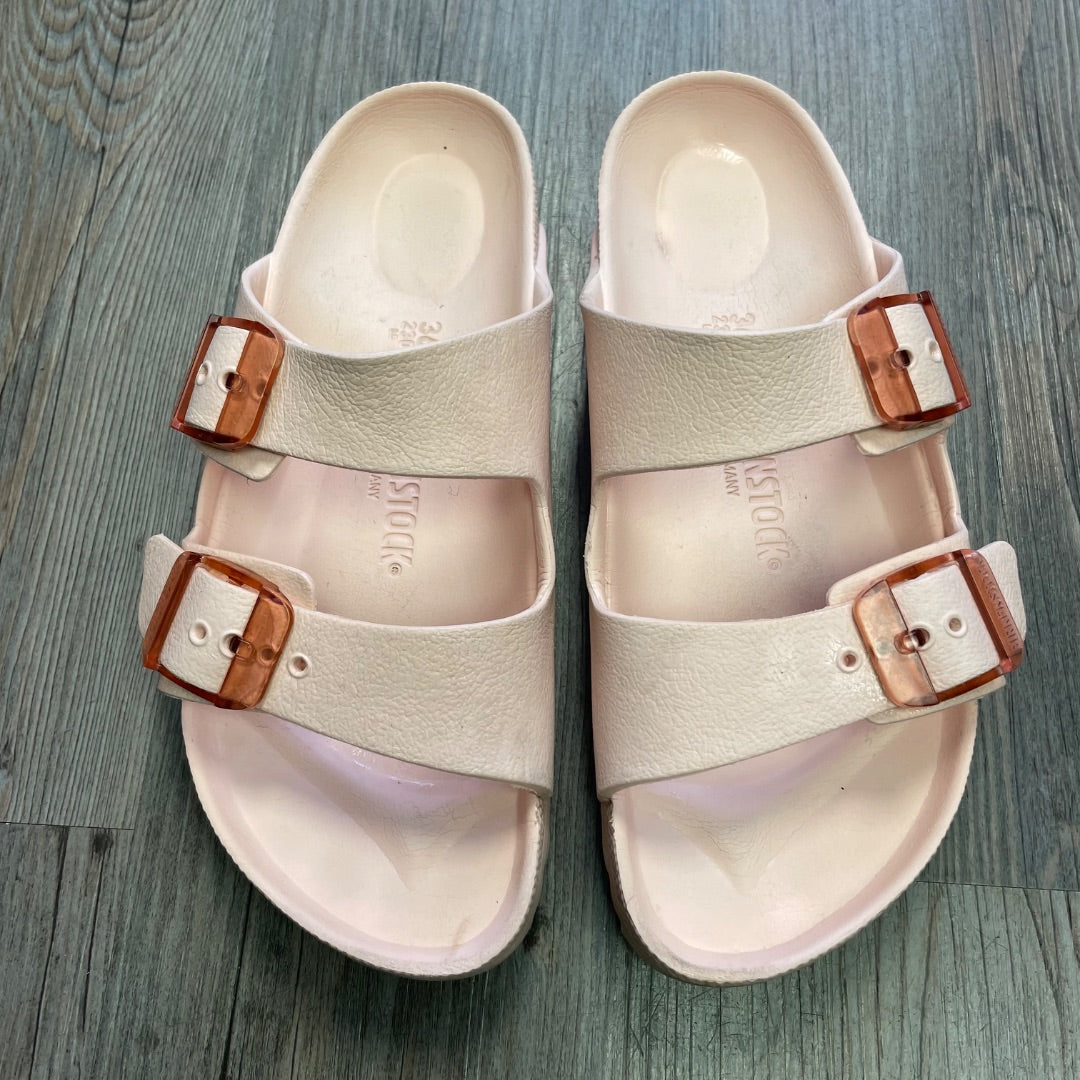Light Pink Birkenstock Slides Two Buckles, 36/ 5-5.5Women