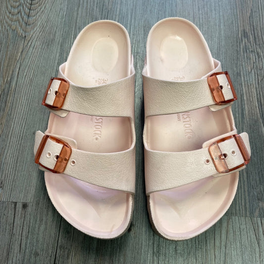 Light Pink Birkenstock Slides Two Buckles, 36/ 5-5.5Women