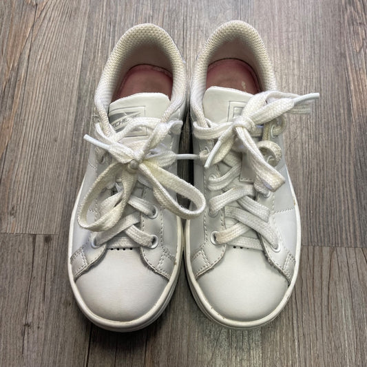 White Skechers Lace Up Shoes, 12Y
