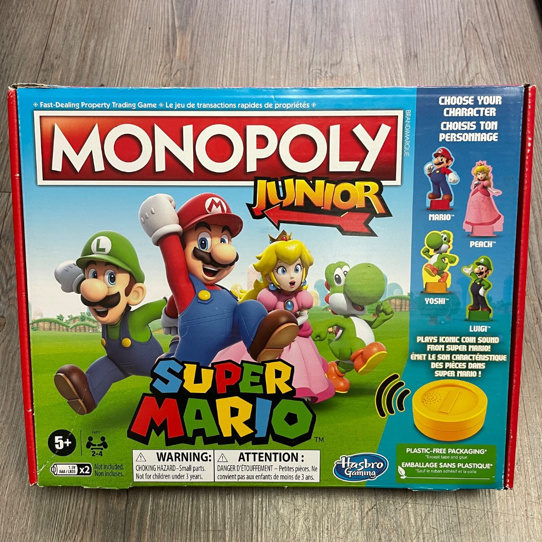 Multi Colour  Monopoly Junior game, Pre-owned