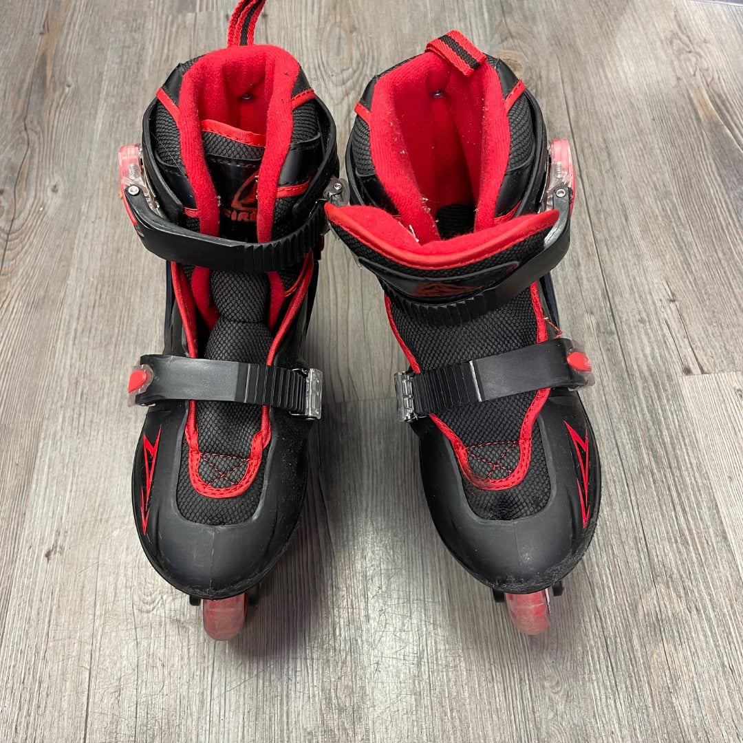 Black Red Firefly Roller Blade, 34-37