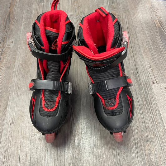 Black Red Firefly Roller Blade, 34-37
