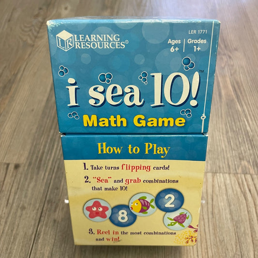 Multi Colour  I Sea 10! Math Game, 6Y+