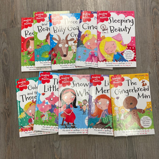 Multi Colour  10 Pcs Reading Wiht Phonics, Hardcover