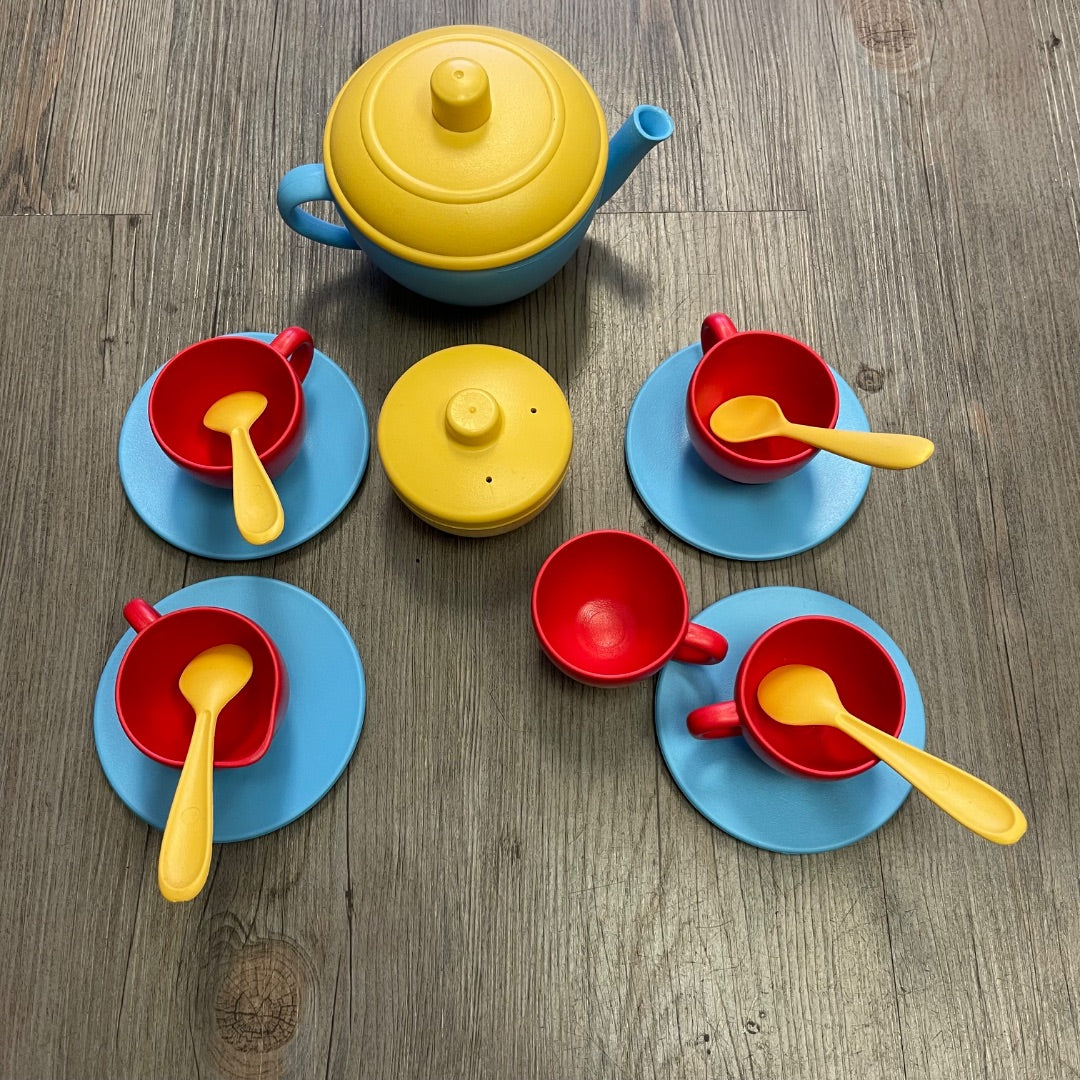 Multi Colour Green Toys Tea Set, Pre-owned