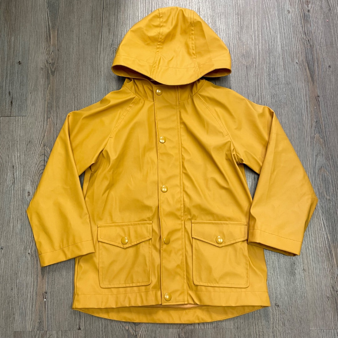 Mustard Rise Little Earthling Rain Jacket, 5-6Y