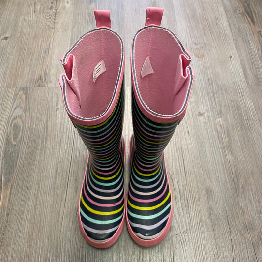 Stripe Joe Fresh Rain Boots, 2Y