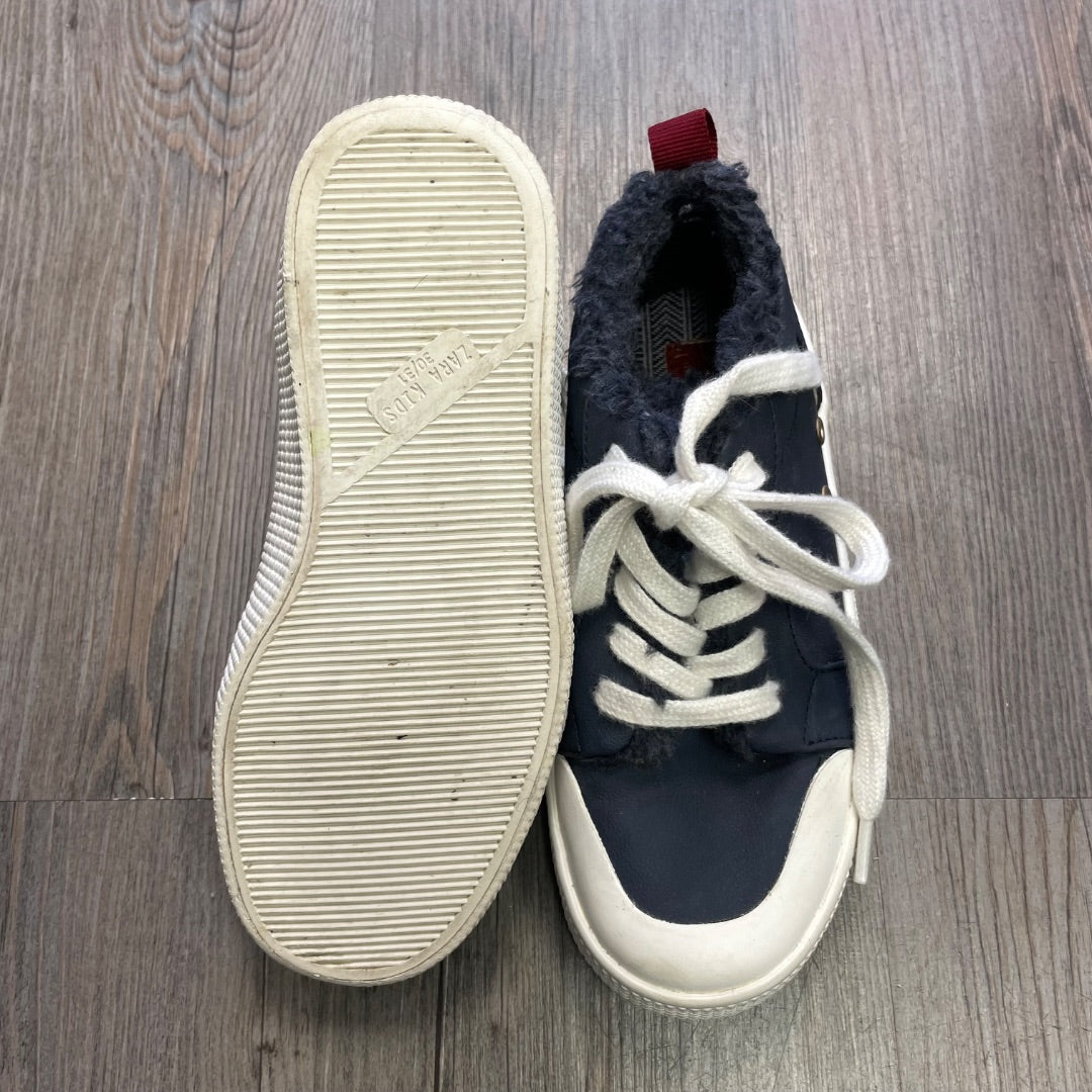 Navy Zara Lace Up Shoes, 13Y
