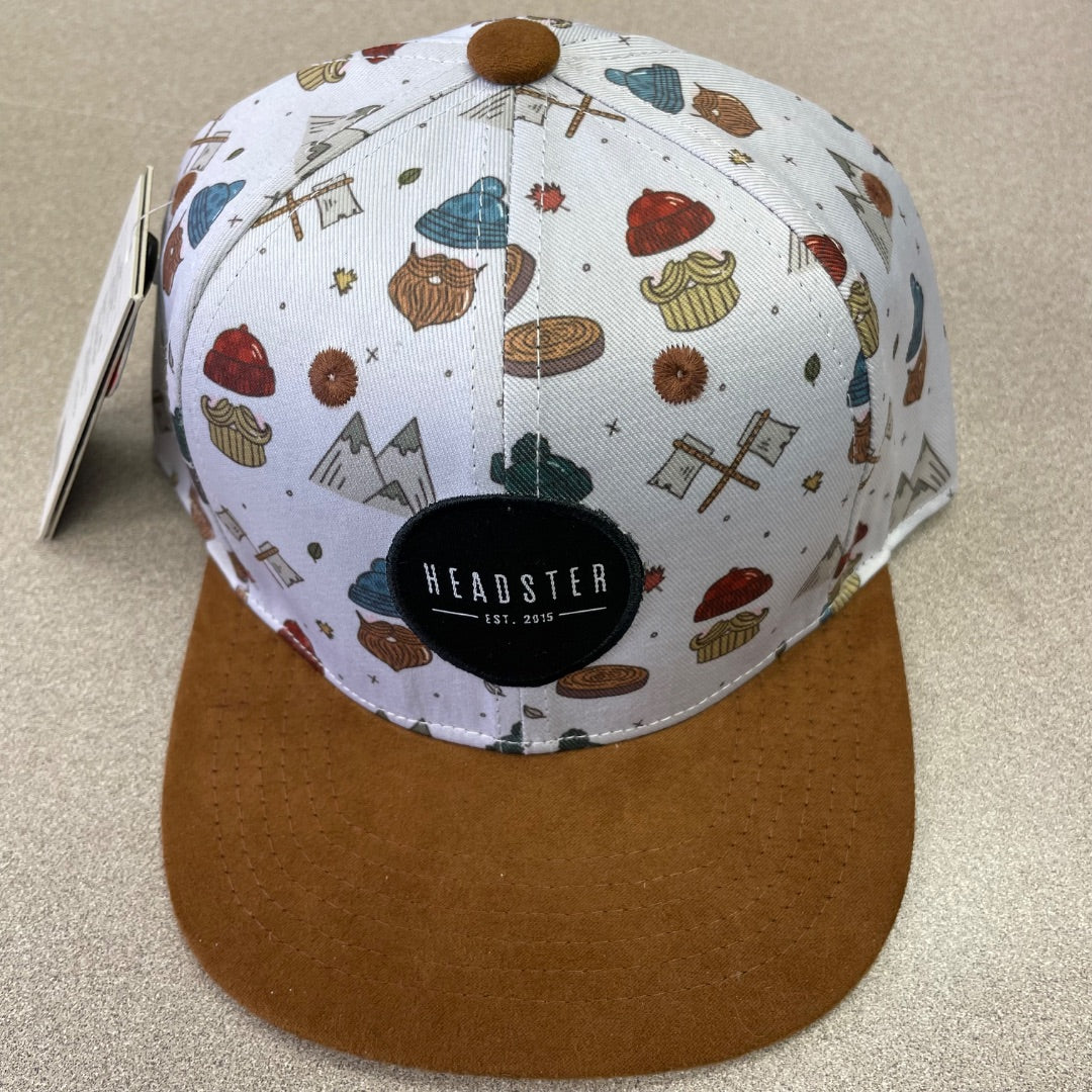 Multi Colour Headster Beard Jack Snapback Baseball Cap, 52CM