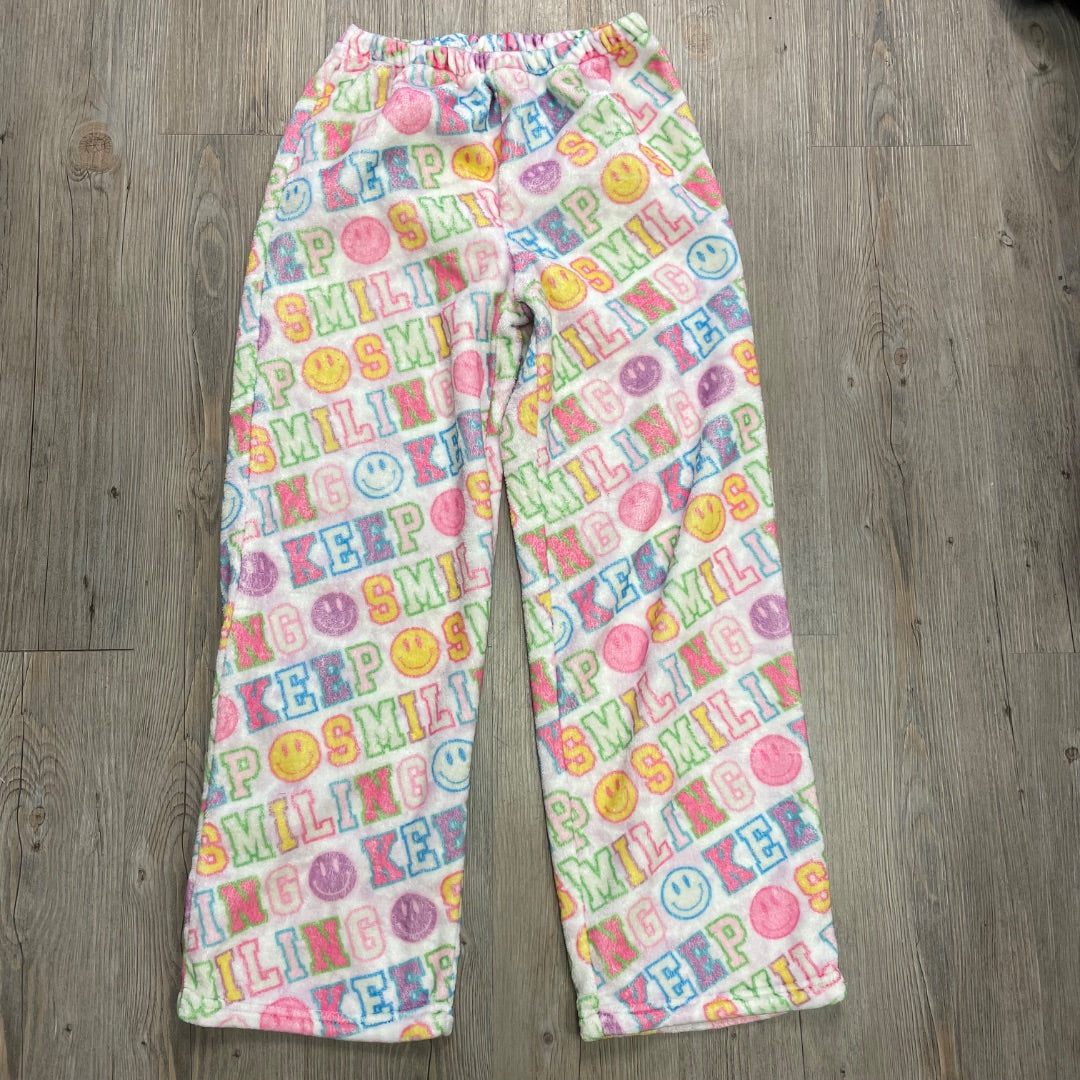 Emojie Print  Fleecelined Pj Bottom, 14-16Y