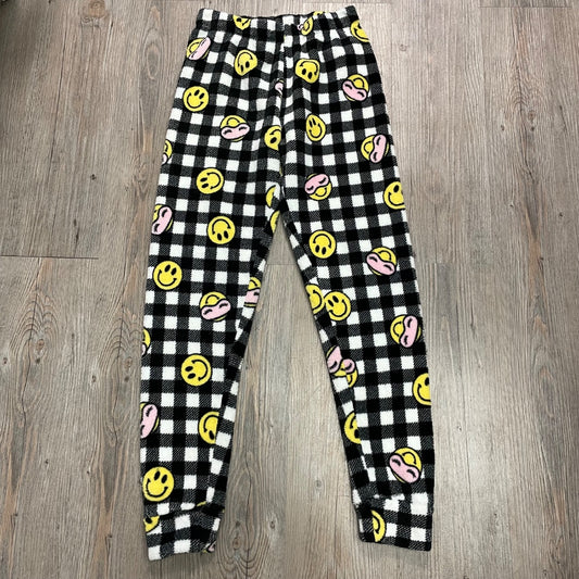 Emojie Print Urban Kids Fleece Pj Bottom, 10-12Y