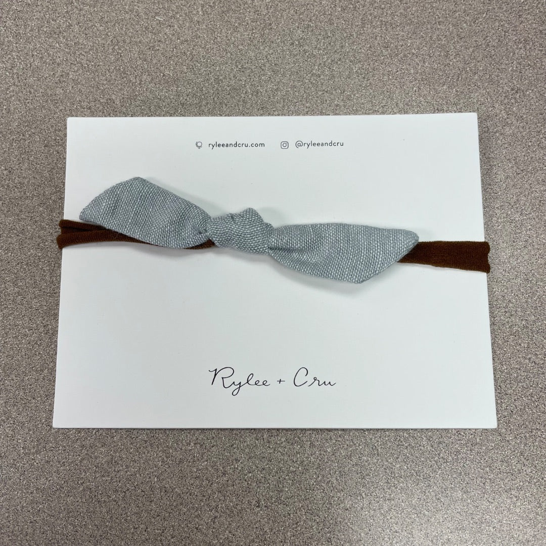 Grey Quincy Mae Little Knot Headband, One Size