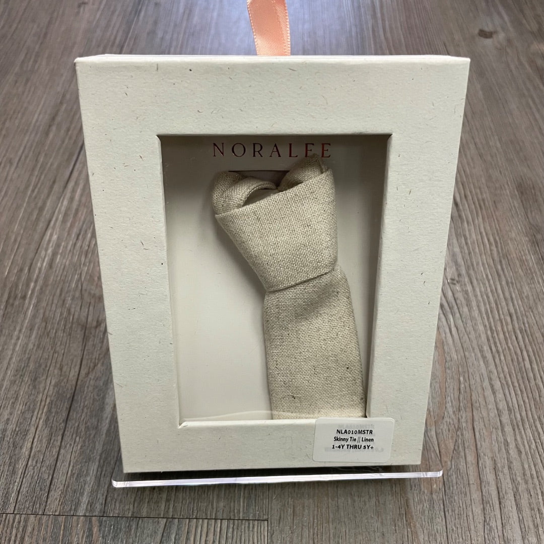 Linen Noralee Skinny Tie, 1-4Y