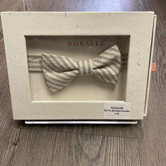 Sky  Stripe Seesucker Noralee Bow Tie, 1-4Y