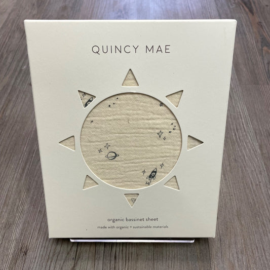 Space Natural Quincy Mae Organic Bassinet Crib Sheet, One SIze