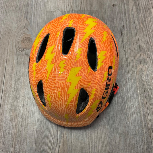 Orange Giro Bike Helmet, 45-49CM