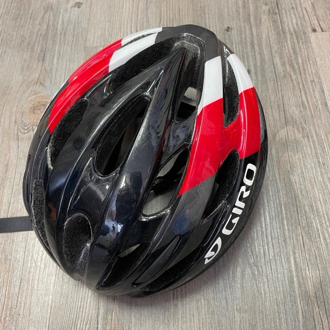 Red White Black Giro Bike Helmet, 54-61CM