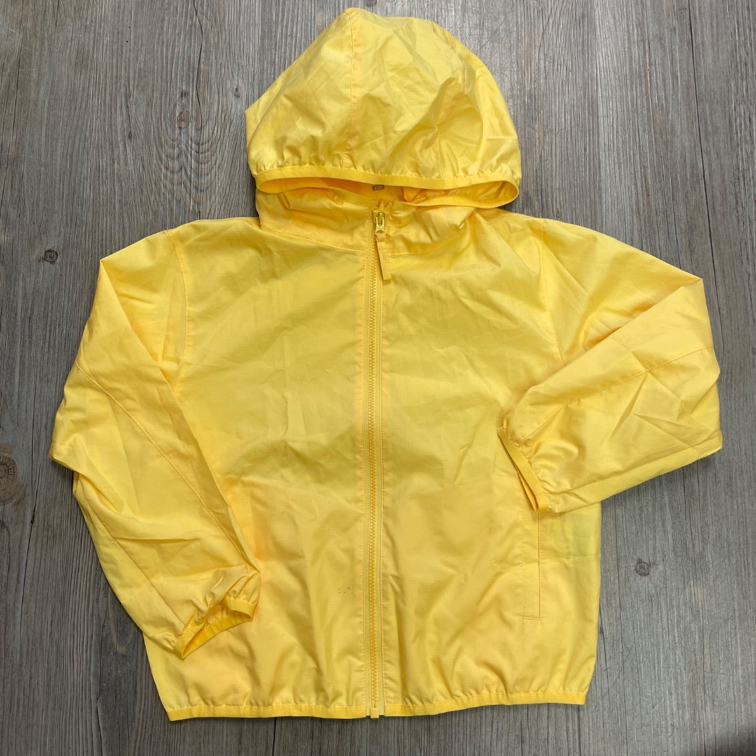 Yellow Uniqlo Packable Windbreaker Jacket, 4-5Y