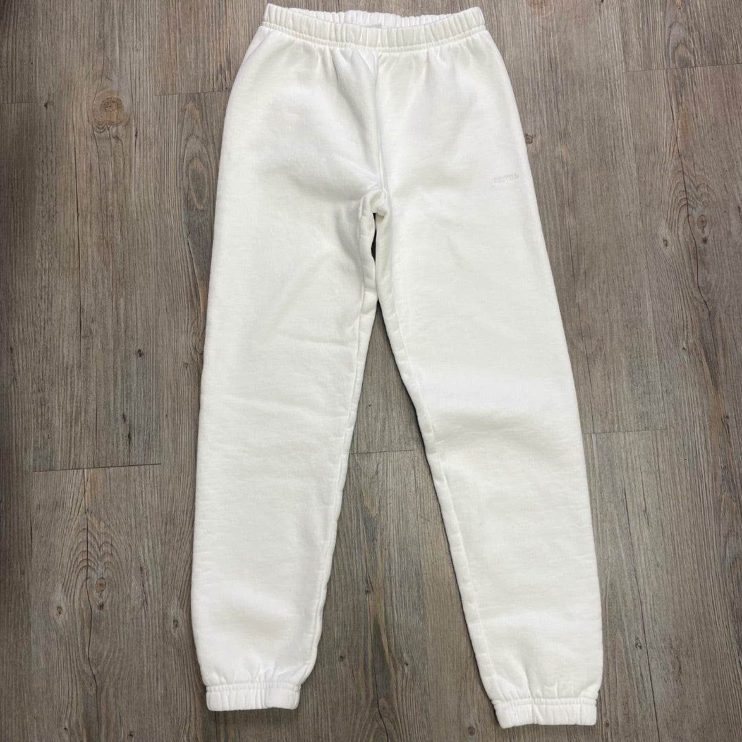 White TNA Jogger Pants, 2XS