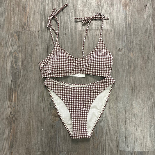 Ivory & Chocolate Rylee + Cru Alba bikini Set, 12Y