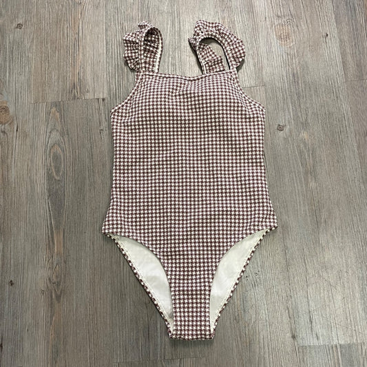 Chocolate Houndstooth Rylee + Cru Sky One -Piece, 12Y