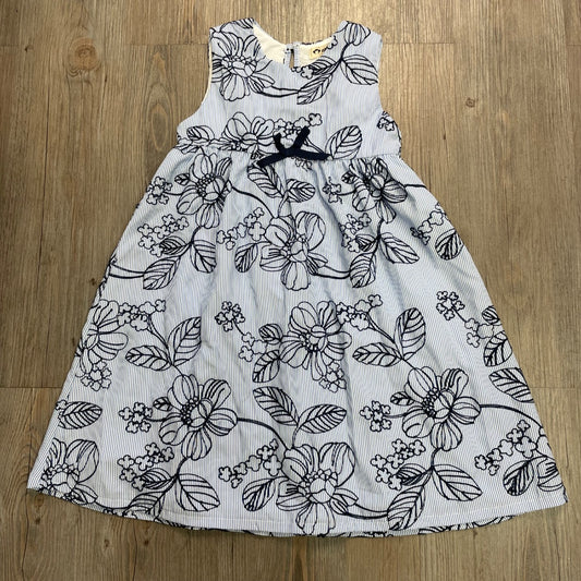 Blue Stripe Appaman Floral Dress, 6Y