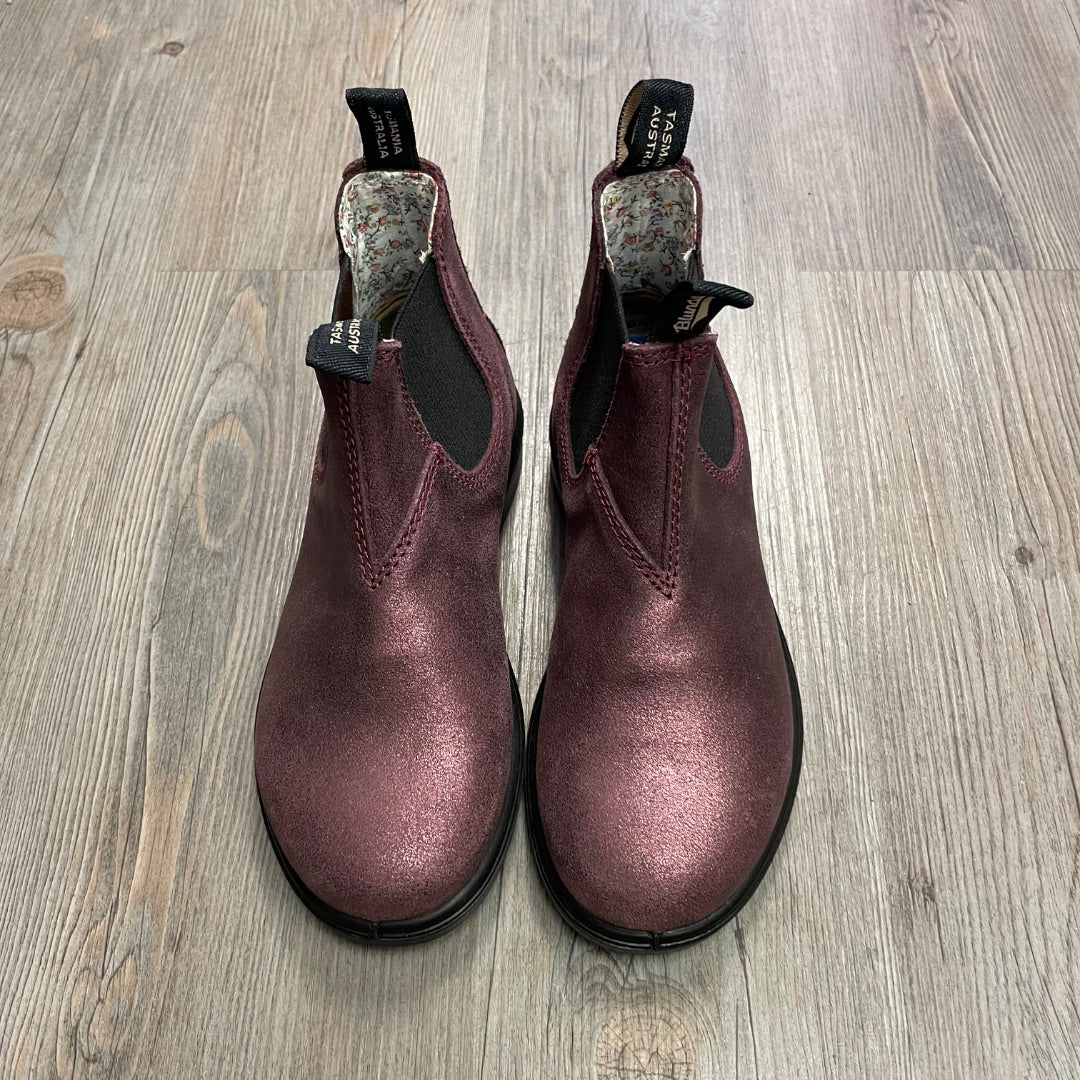 Glitter Rose Pink Blundstone Elastic Side Boot, 2Y