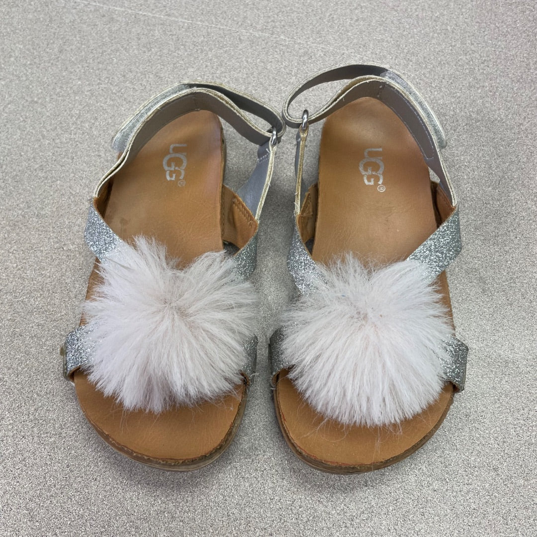 Silver , Brown UGG Sandals, 11Y