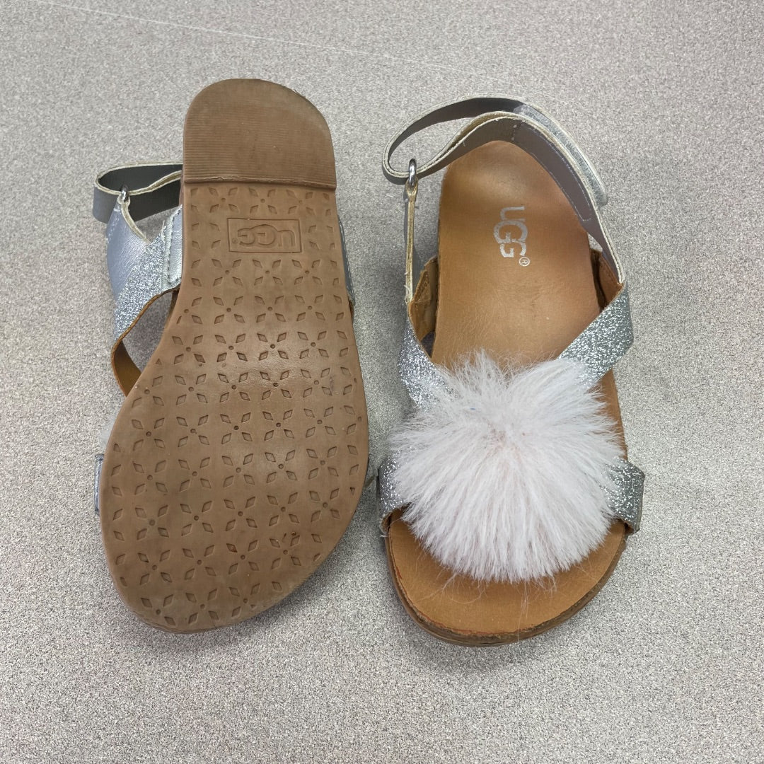 Silver , Brown UGG Sandals, 11Y